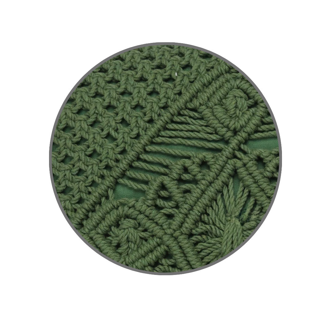 Artistic Macrame Throw Pillow Cover